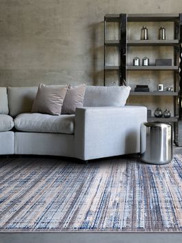 Mihran-Alfombra-EFES-FIZ-AZUL-PeloCorto-ambiente