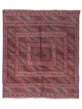 Mihran-Alfombra-SUMAK-AFGANO-MISHWANI-DE-COLORES-VARIOS-119X132-Unica-0