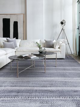 Mihran-Alfombra-EFES-FRANJAS-AZUL-PeloCorto-00-L