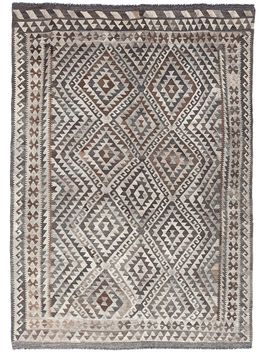 Mihran-Alfombra-KILIM-AFGANO-NATURAL-257-GRAY-196-X-276-Unica-0