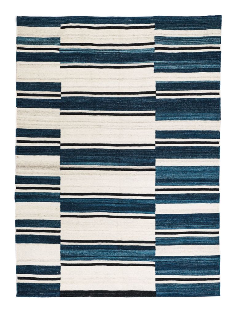 157819-MIHRAN-Kilim-Tribal-Azul--Rayadas-Alfombra-0 157819-MIHRAN-Kilim-Tribal-Azul--Rayadas-Alfombra-0