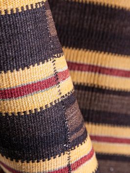 Alfombra-rayada-amarilla-KILIM-ANTIGUO-YOLUK-DE-COLORES-VARIOS-176X267-Mihran-1