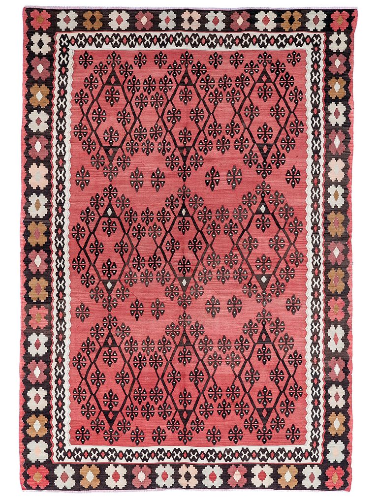 Alfombra-vintage-roja-KILIM-ANATOLIA-204x293-Mihran-0