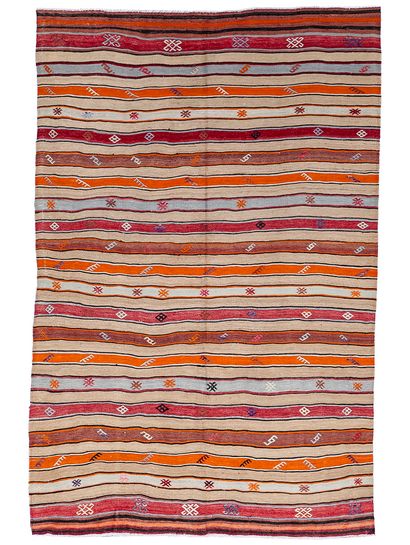 Alfombra-rayada-colorida-KILIM-CHICHIM-157X240-Mihran-0