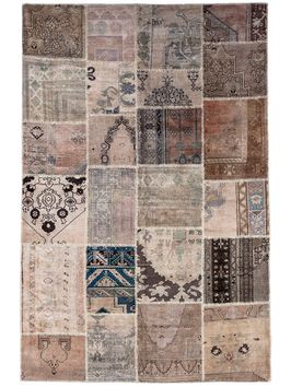 Alfombra-patchwork-marron-PATCHWORK-TURCO-BEIGE-200X300-Mihran-0