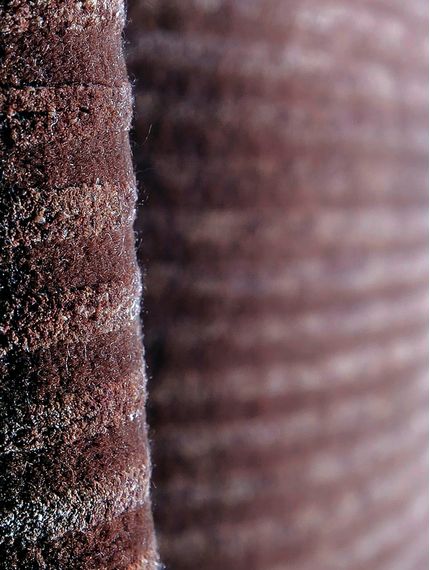 Alfombra-lisa-marron-TIBETANA-CITERIO-RAYAS-LACRE-200X294-Mihran-1